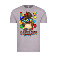 Vintage Zinc messy bun autism mom Vintage Tee - RanaPortraitStore