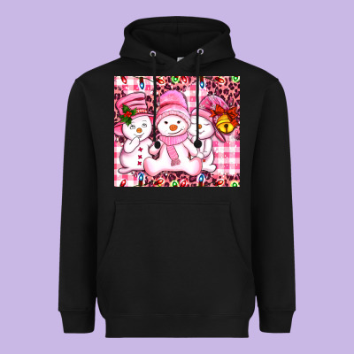 Pink Snowgirls Heavyweight Hoodie Designed By Adodesignshop