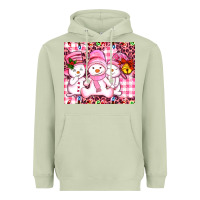 Matcha pink snowgirls Heavyweight Hoodie - AdoDesignShop