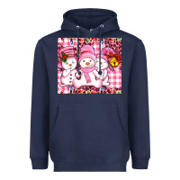 Navy pink snowgirls Heavyweight Hoodie - AdoDesignShop
