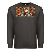 Smoke aztec horses and wild with cowhide license plate template Premium Sweatshirt - Artiststas