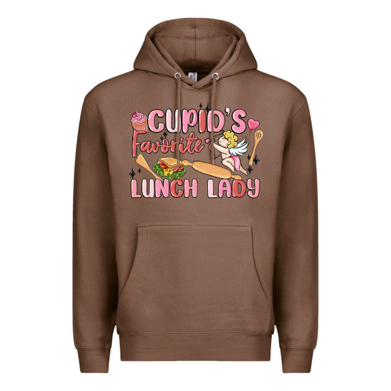 Cupid's Favorite Lunch Lady Premium Hoodie by MaliasSmallBusiness | Teevron