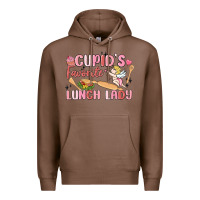 Chestnut cupid's favorite lunch lady Premium Hoodie - MaliasSmallBusiness