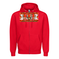 Red basketball gnome license plate Zipper Hoodie - HRA Design Shop