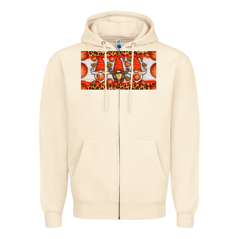 Basketball Gnome License Plate Zipper Hoodie by HRA Design Shop | Teevron