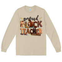 Mushroom proud black teacher Long Sleeve Tee - Zillion Design Studio