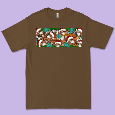 Santa Skeleton Christmas Premium Tee Designed By Artiststas