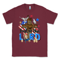 Burgundy trust in the lord Classic Tee - Zillion Design Studio