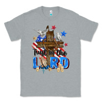 Heather Grey trust in the lord Classic Tee - Zillion Design Studio