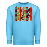 Ocean Blue christmas brushstroke Premium Sweatshirt - AdoDesignShop