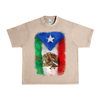 French Oak mexico and puerto rico flag Urban Heavy Tee - Zillion Design Studio