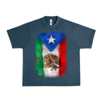 Midnight Navy mexico and puerto rico flag Urban Heavy Tee - Zillion Design Studio