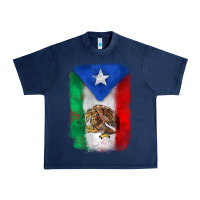 Navy mexico and puerto rico flag Urban Heavy Tee - Zillion Design Studio