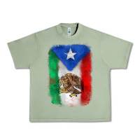 Oil Green mexico and puerto rico flag Urban Heavy Tee - Zillion Design Studio