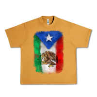 Peanut Butter mexico and puerto rico flag Urban Heavy Tee - Zillion Design Studio