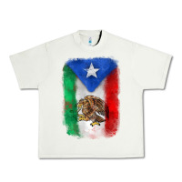 Pistachio mexico and puerto rico flag Urban Heavy Tee - Zillion Design Studio