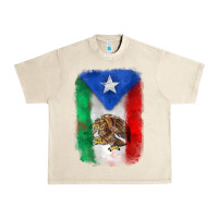 Sandshell mexico and puerto rico flag Urban Heavy Tee - Zillion Design Studio