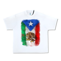 White mexico and puerto rico flag Urban Heavy Tee - Zillion Design Studio