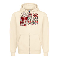 Sandshell baseball mom coffee Zipper Hoodie - RacoonDesign