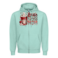 Baseball Mom Coffee Zipper Hoodie | Teevron