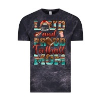 Cloud Black loud and proud football mom Vintage Tee - RanaPortraitStore