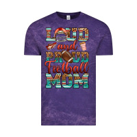 Cloud Purple loud and proud football mom Vintage Tee - RanaPortraitStore