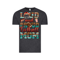 Vintage Black loud and proud football mom Vintage Tee - RanaPortraitStore