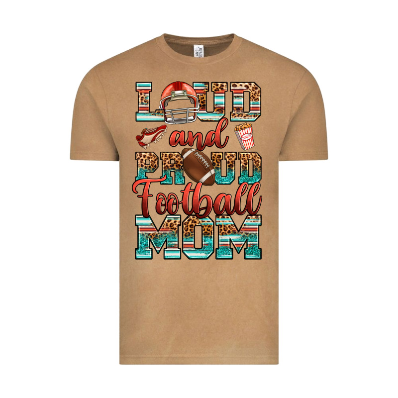 Loud And Proud Football Mom Vintage Tee by RanaPortraitStore | Teevron