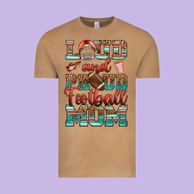 Vintage Tee loud and proud football mom