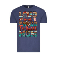 Vintage Denim loud and proud football mom Vintage Tee - RanaPortraitStore