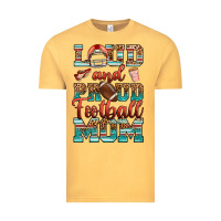 Vintage Mustard loud and proud football mom Vintage Tee - RanaPortraitStore