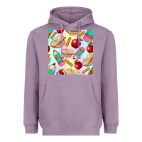 Lavender school seamless pattern Heavyweight Hoodie - BundleAndBundleShop