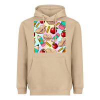 Mushroom school seamless pattern Heavyweight Hoodie - BundleAndBundleShop