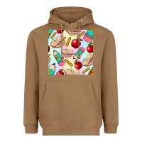 Toasted Coconut school seamless pattern Heavyweight Hoodie - BundleAndBundleShop