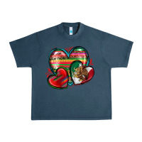 Midnight Navy mexican hearts Urban Heavy Tee - Zillion Design Studio