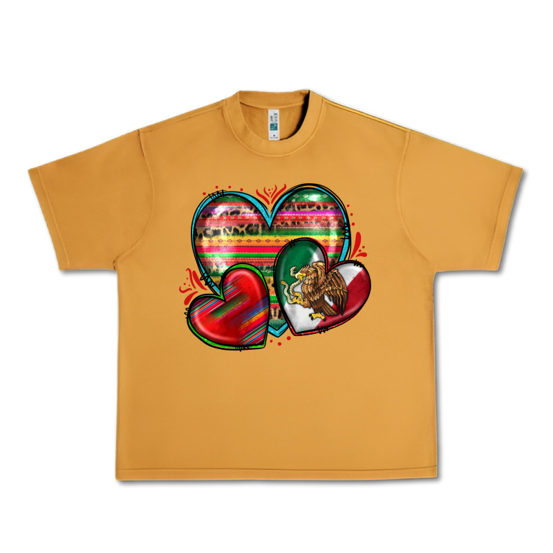 Mexican Hearts Urban Heavy Tee by Zillion Design Studio | Teevron