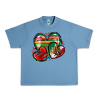 Pebble Blue mexican hearts Urban Heavy Tee - Zillion Design Studio