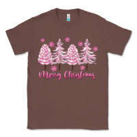 Chestnut Merry Christmas Trees Classic Tee - FaDigitalArtStudio