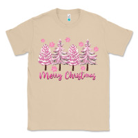 Mushroom Merry Christmas Trees Classic Tee - FaDigitalArtStudio