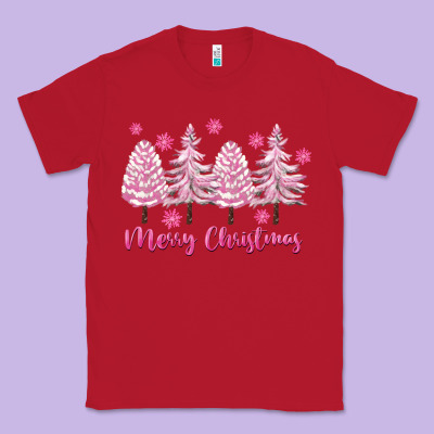Merry Christmas Trees Classic Tee Designed By Fadigitalartstudio