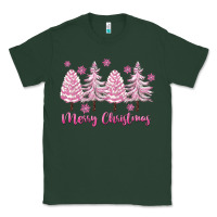 Sports Green Merry Christmas Trees Classic Tee - FaDigitalArtStudio
