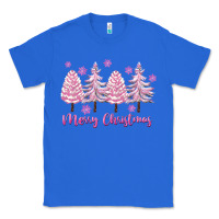 True Royal Merry Christmas Trees Classic Tee - FaDigitalArtStudio