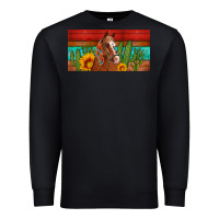 Black aztec horse cactus and sunflowers license plate template Premium Sweatshirt - Artiststas