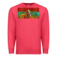 Cardinal aztec horse cactus and sunflowers license plate template Premium Sweatshirt - Artiststas