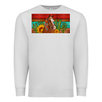 Aztec Horse Cactus And Sunflowers License Plate Template Premium Sweatshirt | Teevron