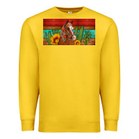 Lemon aztec horse cactus and sunflowers license plate template Premium Sweatshirt - Artiststas