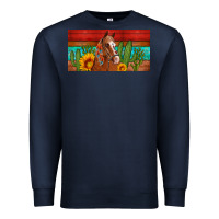 Navy aztec horse cactus and sunflowers license plate template Premium Sweatshirt - Artiststas