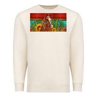 Sandshell aztec horse cactus and sunflowers license plate template Premium Sweatshirt - Artiststas