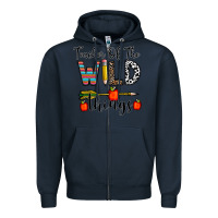 Navy teacher of the wild things Zipper Hoodie - CowhideDigitalArt