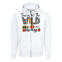 White teacher of the wild things Zipper Hoodie - CowhideDigitalArt